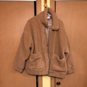 I AM GIA tan teddy coat